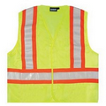 S382 Aware Wear ANSI Class 2 Mesh Hi-Viz Lime Vest (Large)